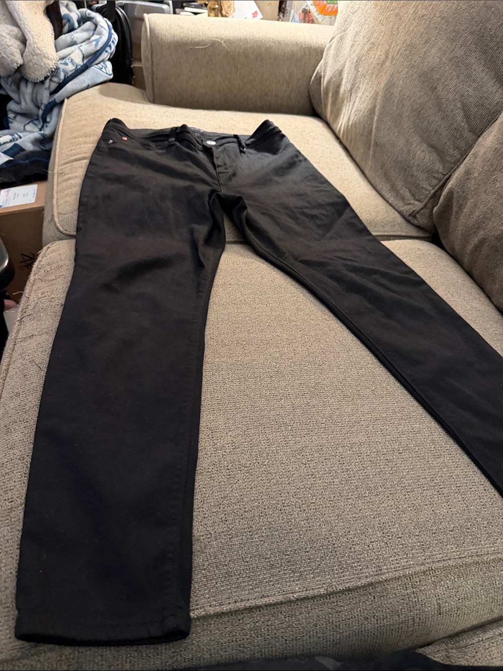 Hudson Jeans Men's Slim Straight Black Jeans
